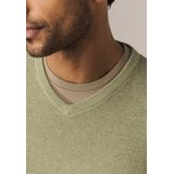 State Of Art - Trui Structure V-Neck - Groen - Heren - Pullovers