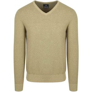 State Of Art - Trui Structure V-Neck - Groen - Heren - Pullovers