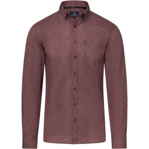 State of Art - Overhemd - Bordeaux - Allover Print - Regular Fit