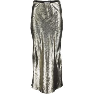 Geisha Rok Shiny - Metallic Gold - Midi Lengte