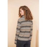 Geisha - Blouse - Zand/Zwart - Model 42664-20