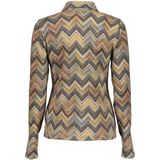 Geisha - Souspull - Zigzagmotief - Geel Oranje Groen Blauw