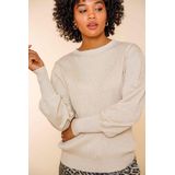 Geisha Trui Trui Met Pofmouwen En Glitter 44568 14 Off-white Lurex Dames
