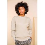 Geisha Trui Trui Met Pofmouwen En Glitter 44568 14 Off-white Lurex Dames