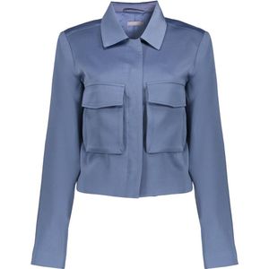 Geisha - Vest - Blauw - Satin Look