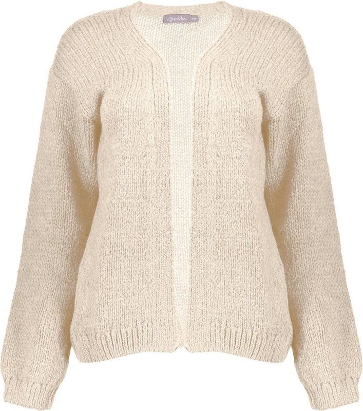 Geisha Vest Gebreid Vest 44585 70 10 Off-white Dames