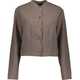 Geisha - 45561-60 - Jacket - Taupe - Bomber Collar