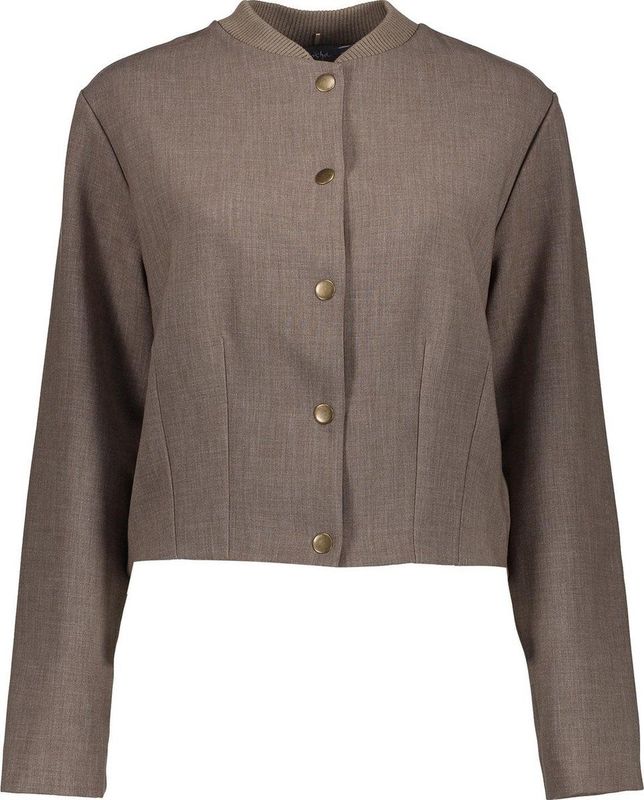 Geisha - 45561-60 - Jacket - Taupe - Bomber Collar