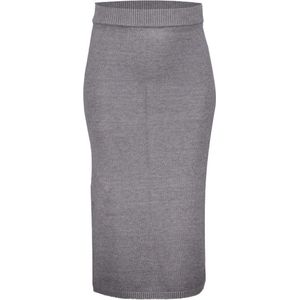 Geisha - 46524-10 - Plooirok - Grijs Melange - 50% Viscose, 28% Polyester, 22% Polyamide