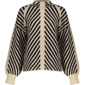 Geisha Trui Trui Met Strepen 44851 29 000720 Sand/black Dames