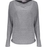 Only - Onlemma Life Ls Glitter Top - Pumice Stone/Silver - T-shirt - Dames