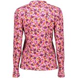 Geisha T-shirt Tshirt Met Kleurrijke Bloemenprint 42902 000420 Pink burgundy orange Dames
