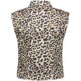 Geisha - Dames Gilet - Veelkleurig - Luipaardprint Denim