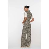 Geisha - Dames Gilet - Veelkleurig - Luipaardprint Denim