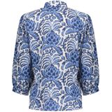 Geisha Blouse Off-white/Blauw