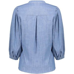 Geisha Blouse - Chambray - Blauw - 100% Katoen