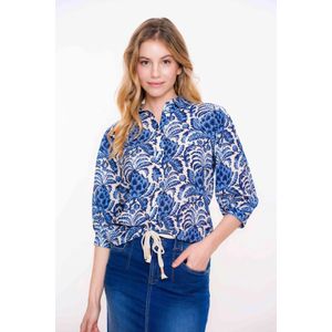 Geisha Blouse Off-White - 3/4 Pofmouwen - Elegant voor Zomer