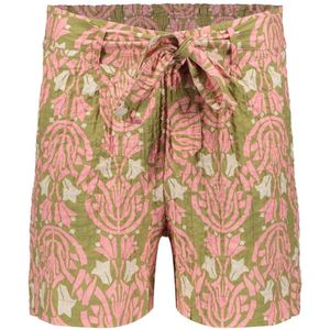 Geisha - 51210 - Korte Broek - Groen/Roze - Papier