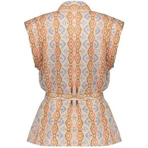 Geisha Gilet 55122-20 - Mouwloos met Unieke Print en Glitterdetail