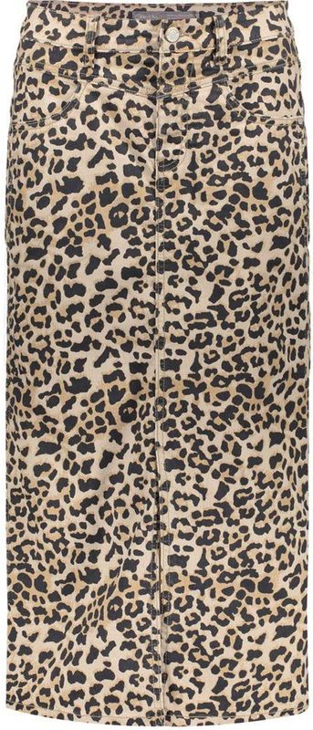 Geisha - Jeansrok - Bruin - Spijkerstof