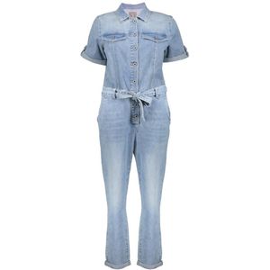 Geisha Jeans - Dames Jumpsuit in Denim Look met Rechte Pijp