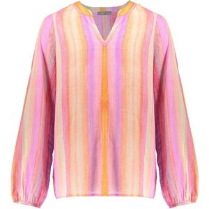 Geisha - Blouse Stripe - Pink-Mint