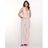 Geisha - Lange Broek - Zand - 60% Katoen 20% Acryl 10% Linnen 10% Andere Vezels