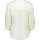 Geisha - Blouse 53401-14 - Off-White/Fuchsia/Orange - 3/4 Mouwen - V-Hals