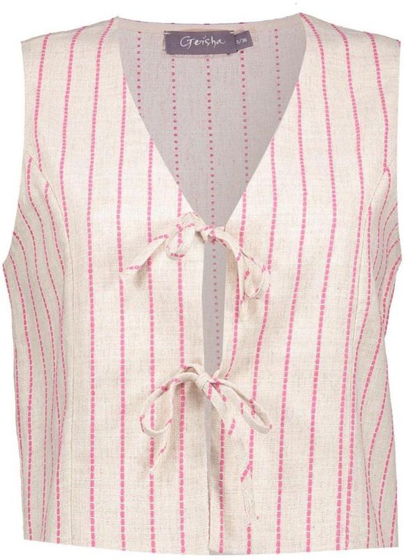 Geisha - Gilet - Zand - Dessin