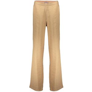 Geisha - Camekleurige Broek - Straight Fit - Elastische Tailleband