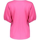 Geisha T-shirt elastic cuffs fuchsia