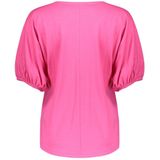 Geisha T-shirt elastic cuffs fuchsia