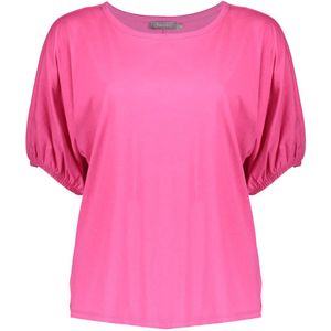 Geisha T-shirt elastic cuffs fuchsia