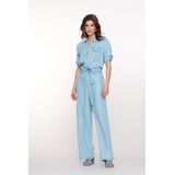 Geisha - Denim Straight Jumpsuit - Blauw