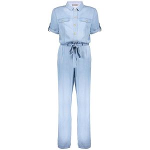 Geisha, Dames, Jumpsuits & Playsuits, Blauw, Maat: L Denim,