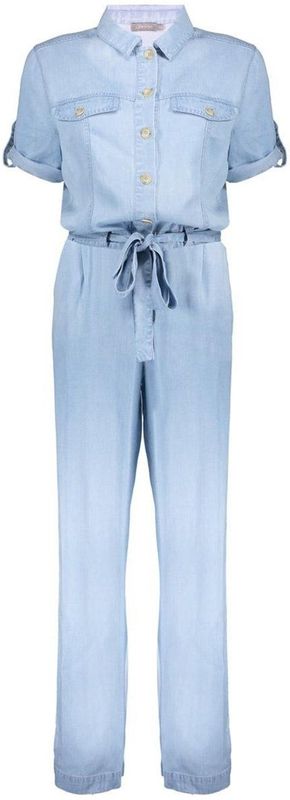 Geisha - Denim Straight Jumpsuit - Blauw