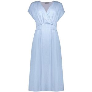 Geisha zomerjurk light blue denim