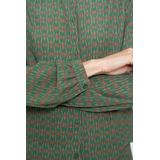 Geisha - Blouse - Groen/Roze - Met Glitterdetails - Dames