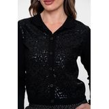 Geisha - LM Cardigan - Zwart - Vest