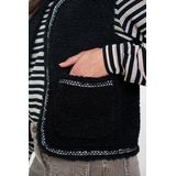 Geisha - 55541-19 - Gilet - Teddy - Mouwloos - Geweven Bies