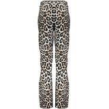 Geisha - winter wide broek - Zwart/Zand - AOP Luipaard