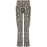 Geisha - winter wide broek - Zwart/Zand - AOP Luipaard