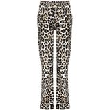 Geisha - winter wide broek - Zwart/Zand - AOP Luipaard