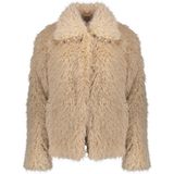 Geisha - Short Hairy Jacket 58563 - Damesjas - Licht Zand