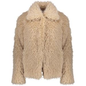 Geisha - Short Hairy Jacket 58563 - Damesjas - Licht Zand