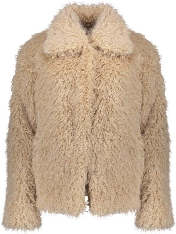 Geisha - Short Hairy Jacket 58563 - Damesjas - Licht Zand