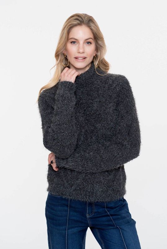 Geisha - Gebreide Trui - Grijs