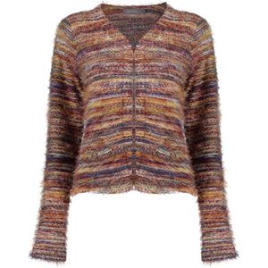 Geisha - Vest - Multi Melange - Bruin - S