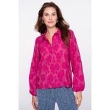 Geisha - Blouse - Roze - Met Structuur - Bloemen - Dames
