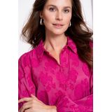 Geisha - Blouse - Roze - Met Structuur - Bloemen - Dames